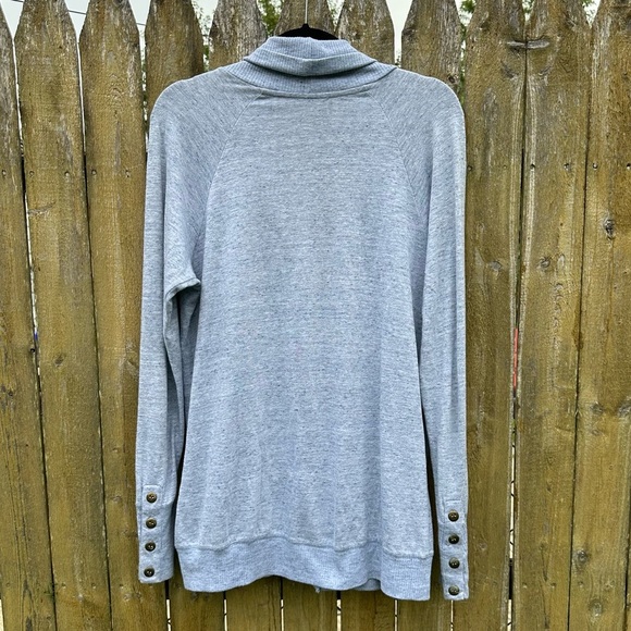 AG Adriano Goldschmied Light Blue Shawl Collar Button Front Cardigan Sz XL - Picture 8 of 10